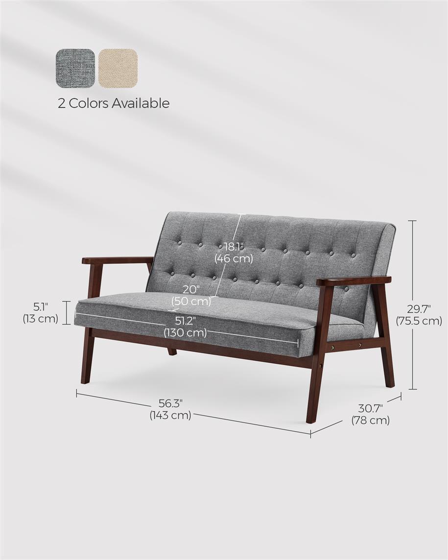 2 Seater Loveseat Sofa FredCo
