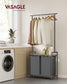 2-Section Laundry Basket with Clothes Rail FredCo