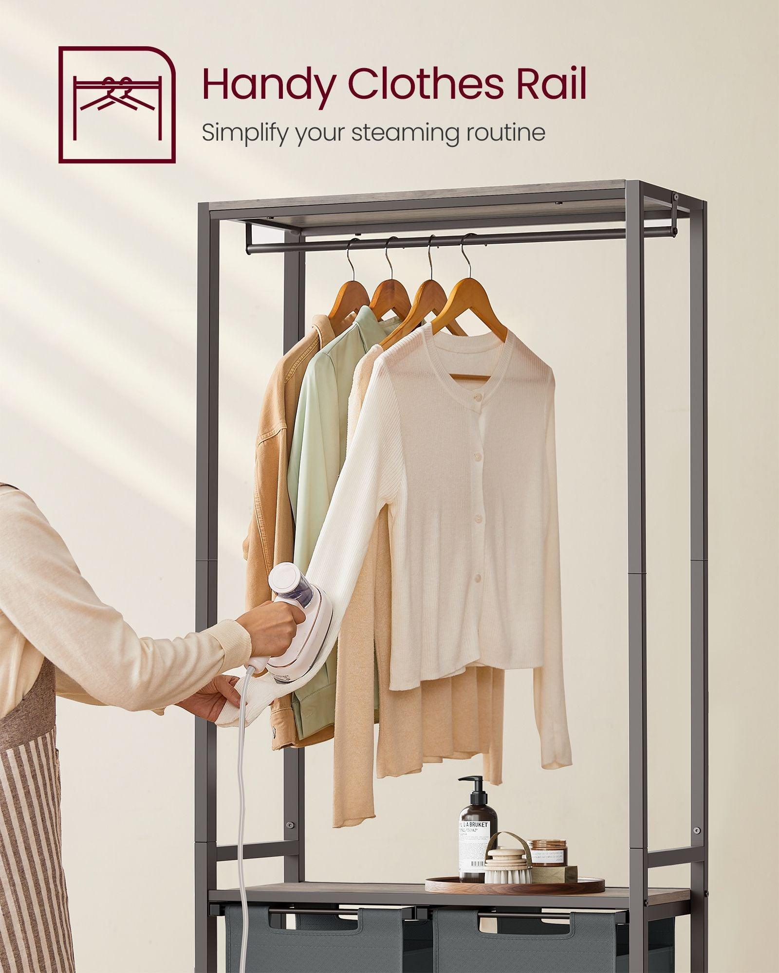 2-Section Laundry Basket with Removable Liners FredCo