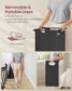 2-Section Laundry Hamper Brown and Black FredCo