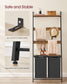 2-Section Laundry Hamper Brown and Black FredCo