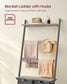 2-Section Laundry Hamper Greige and Gray FredCo