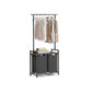 2 Section Laundry Sorter with Clothes Rack FredCo