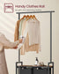 2 Section Laundry Sorter with Clothes Rack FredCo
