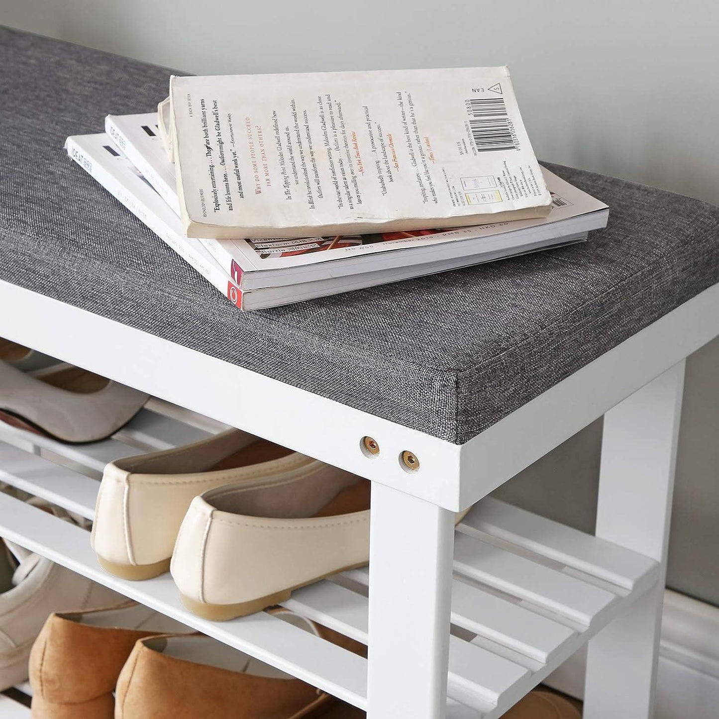 2-Tier Bamboo Shoe Bench FredCo