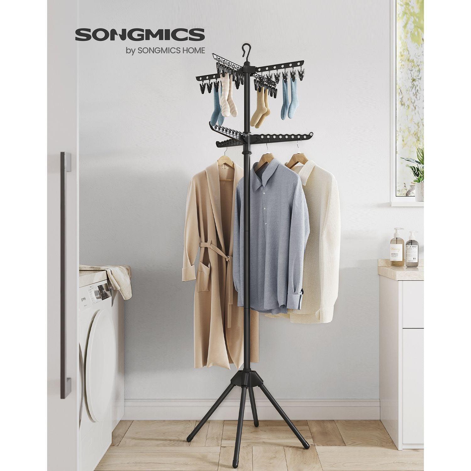 2-Tier Clothes Drying Rack Black FredCo