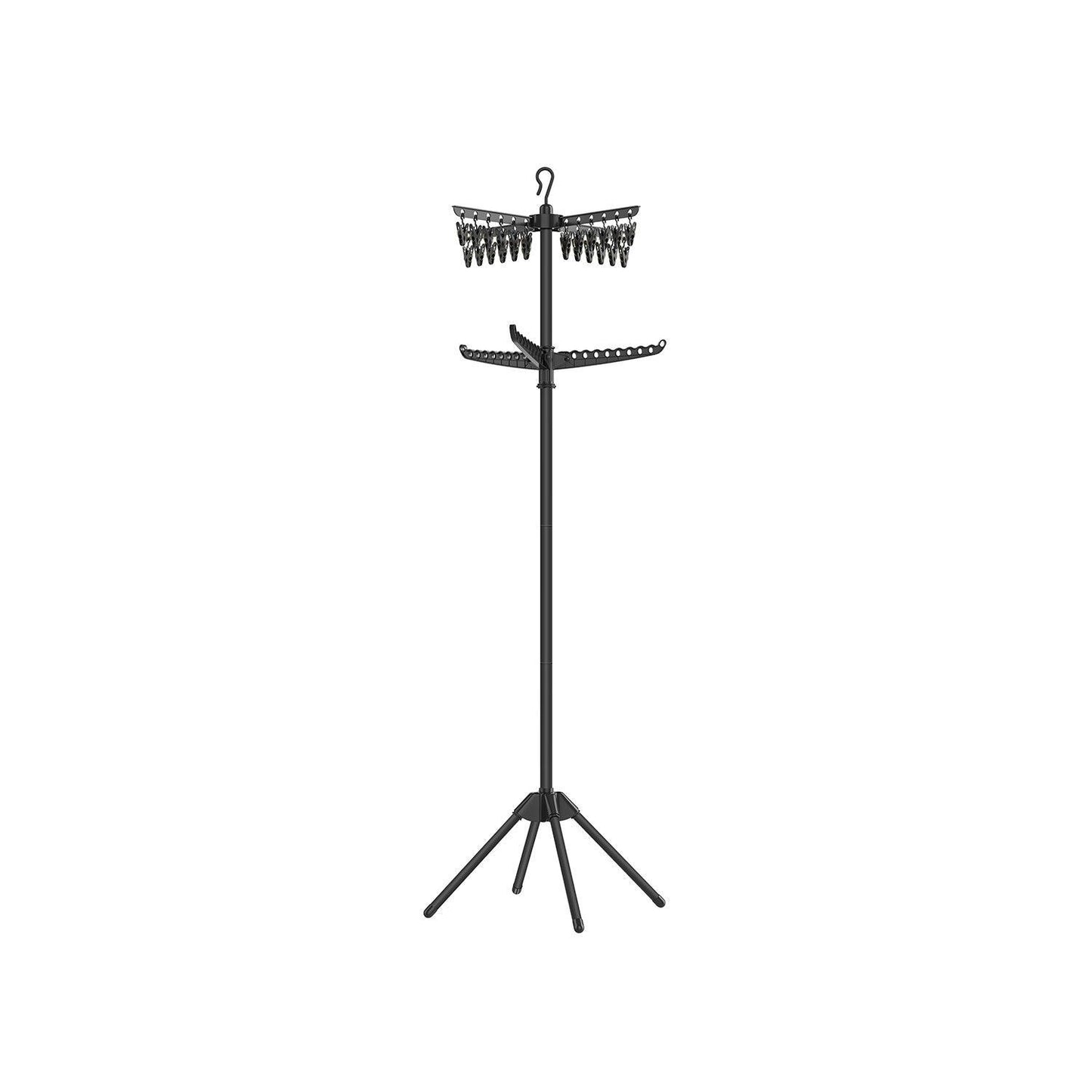 2-Tier Clothes Drying Rack Black FredCo
