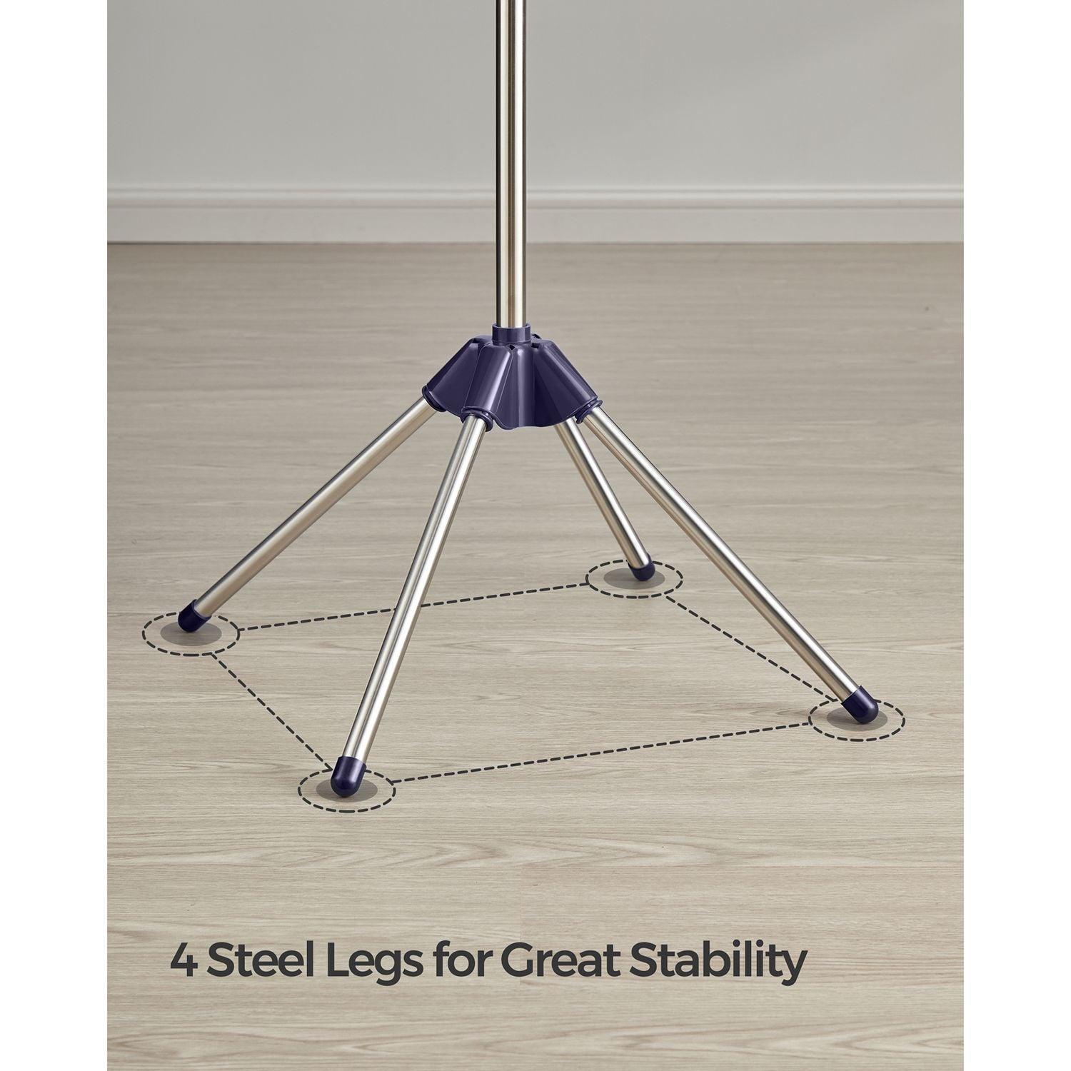 2-Tier Clothes Drying Rack Blue and Silver FredCo