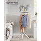 2-Tier Clothes Drying Rack Gray and White FredCo
