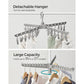 2-Tier Clothes Drying Rack Gray and White FredCo