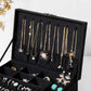 2-Tier Jewelry Case with Drawer Black FredCo