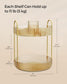 2-Tier Makeup Organizer Champagne Gold FredCo