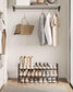 2-Tier Metal Shoe Rack Bronze FredCo