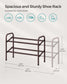 2-Tier Metal Shoe Rack Bronze FredCo