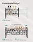 2-Tier Metal Shoe Rack Ink Black FredCo