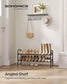 2-Tier Metal Shoe Rack Ink Black FredCo