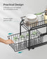 2-Tier Pull-Out Cabinet Organizer Ink Black FredCo