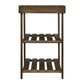 2-Tier Shoe Bench Brown FredCo