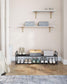 2-Tier Shoe Rack with Metal Tube FredCo