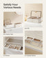 2-Tier Stackable Jewelry Trays Cloud White FredCo