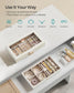 2-Tier Stackable Jewelry Trays Cloud White FredCo