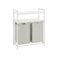 2 x 46L Laundry Hamper White FredCo