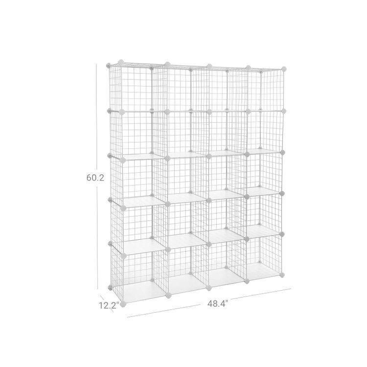 20 Cube Modular Rack, White FredCo