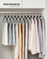 20-Pack Velvet Pants Hangers with Adjustable Clips Black FredCo