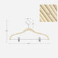 20-Pack Velvet Pants Hangers with Adjustable Clips Sandy Beige FredCo