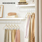 20-Pack Velvet Pants Hangers with Adjustable Clips Sandy Beige FredCo