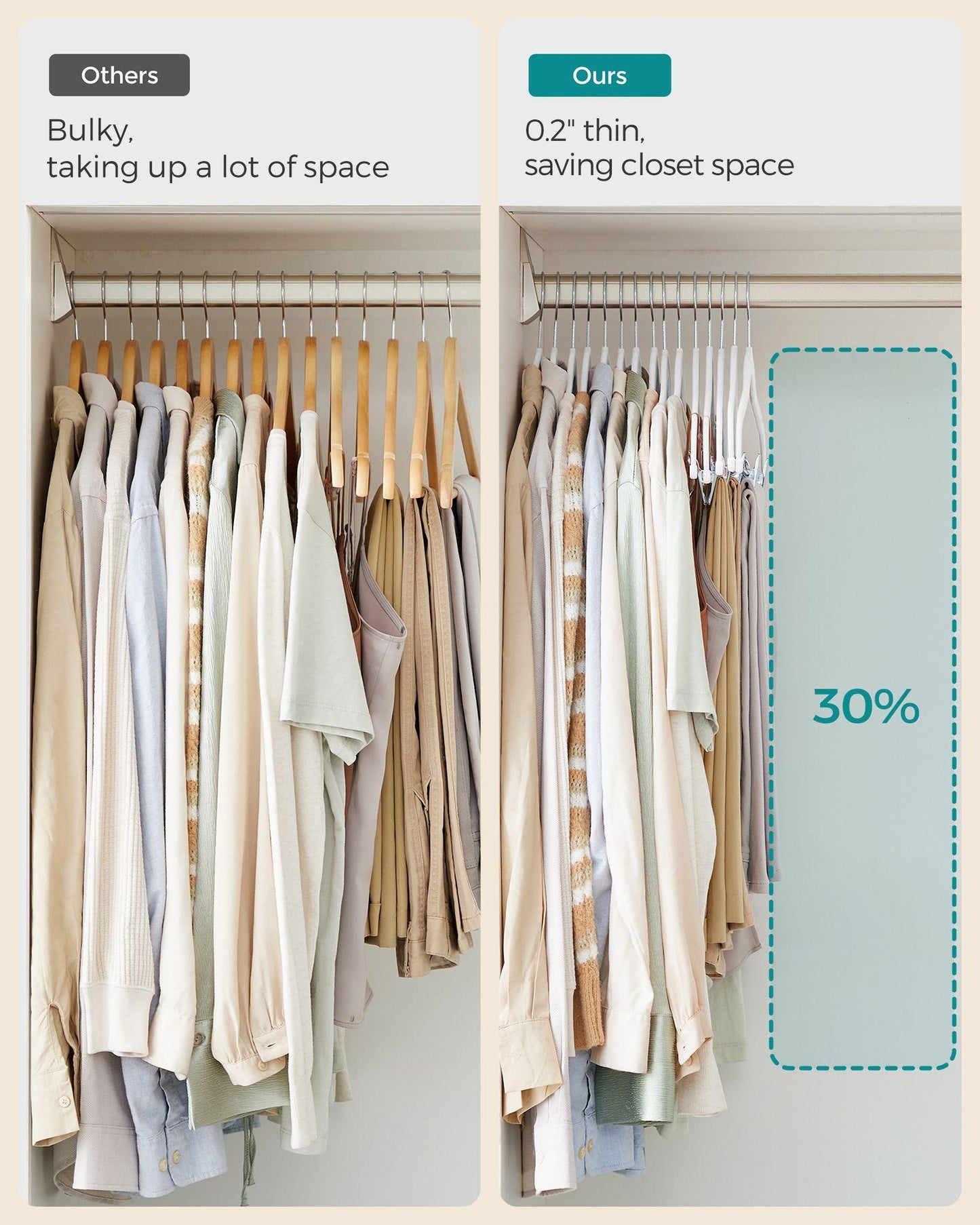 20-Pack Velvet Pants Hangers with Adjustable Clips White FredCo