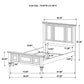 Sandy Beach 4-piece Eastern King Bedroom Set Black