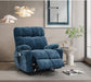 Dual OKIN Motor Power Lift Recliner Chair with Full-Body Vibration, Lumbar Heating Blue FredCo