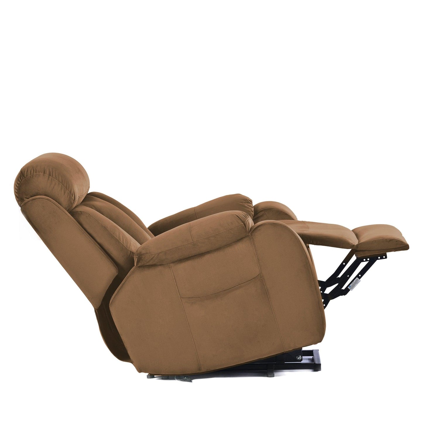Lift Chair Recliner with Power Lift Assistance, Adjustable Angles, and Anti-Skid Stability, Brown FredCo