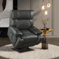 Electric Power Lift Recliner Chair with Massage, Heat, Phone Holder, and Integrated Cup Holders, Gray FredCo