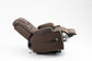 Oversized Lift Recliner Chair with Dual OKIN Silent Lift Motor, Multi-Function Massage, Heating, and Cup Holders, Coffee FredCo