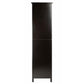 Winsome Burgundy Wine Display Tower, Black, Composite wood / Glass FredCo