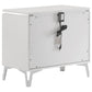 Cassia 4-piece Eastern King LED Bedroom Set White High Gloss