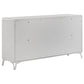 Cassia 4-piece Eastern King LED Bedroom Set White High Gloss