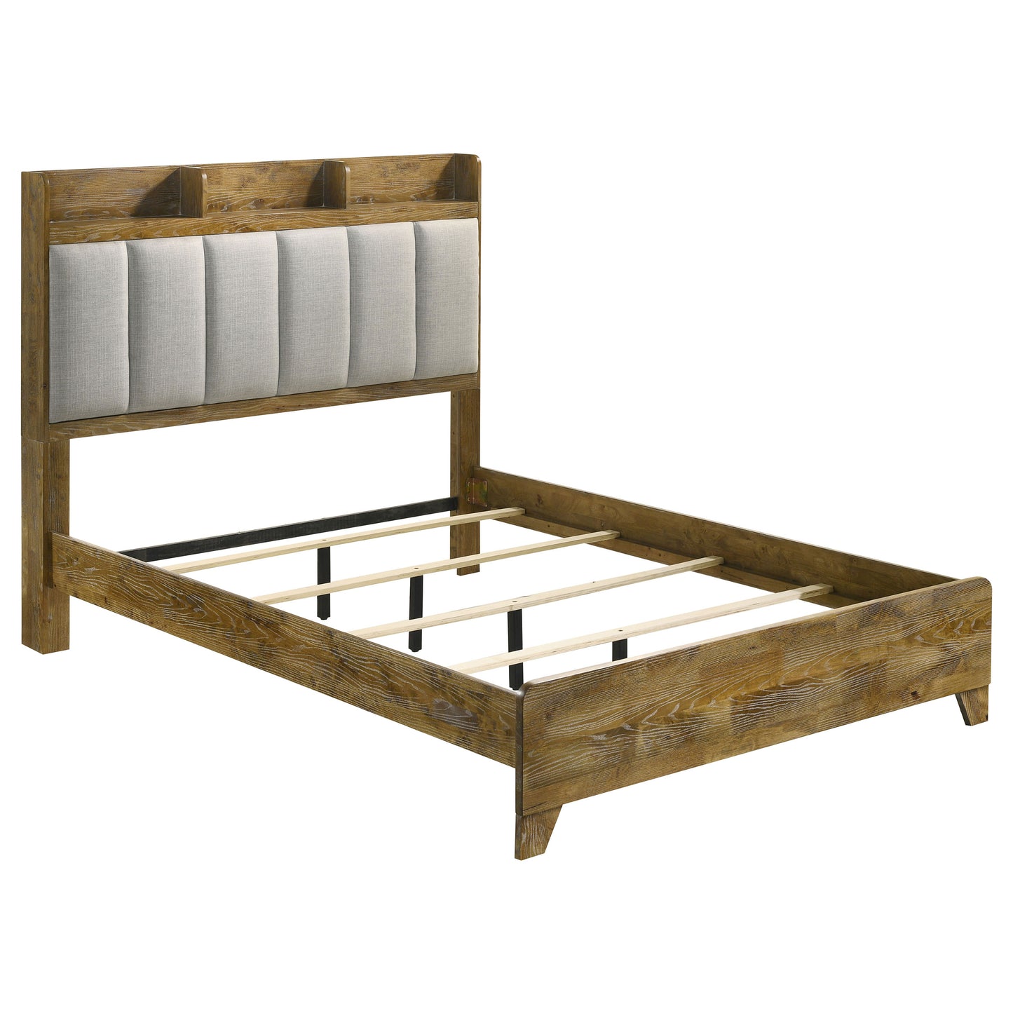 Henderson 4-piece Eastern King Bedroom Set Medium Oak