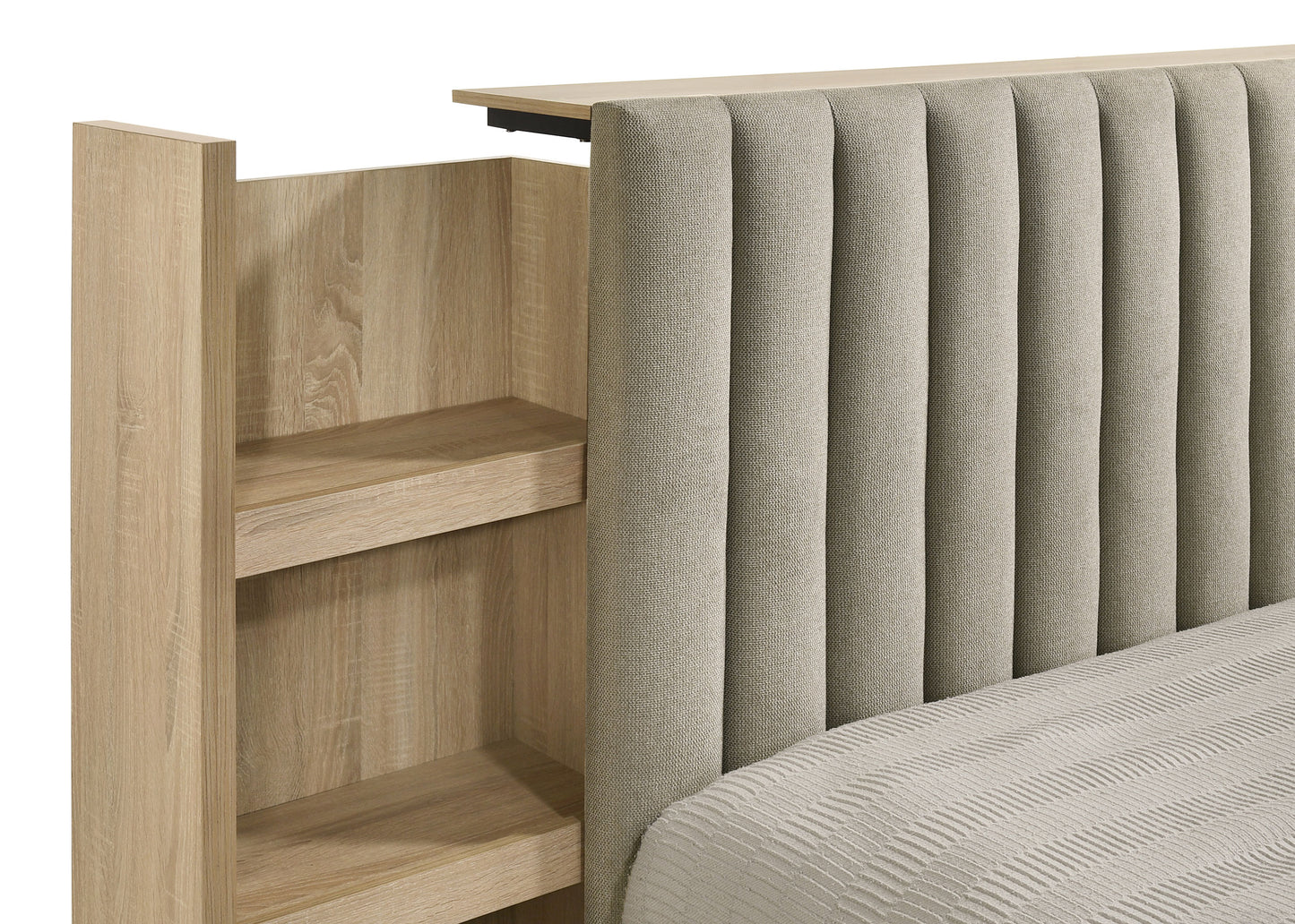 Arielle 5-piece Eastern King Bedroom Set Light Oak