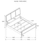 Arini 4-piece Eastern King Bedroom Set Cream and Sand Wash
