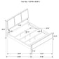 Arini 4-piece California King Bedroom Set Cream and Black