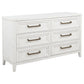 Marielle 4-piece Eastern King Bedroom Set Distressed White