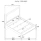Marielle 4-piece Cal King Bedroom Set Distressed White