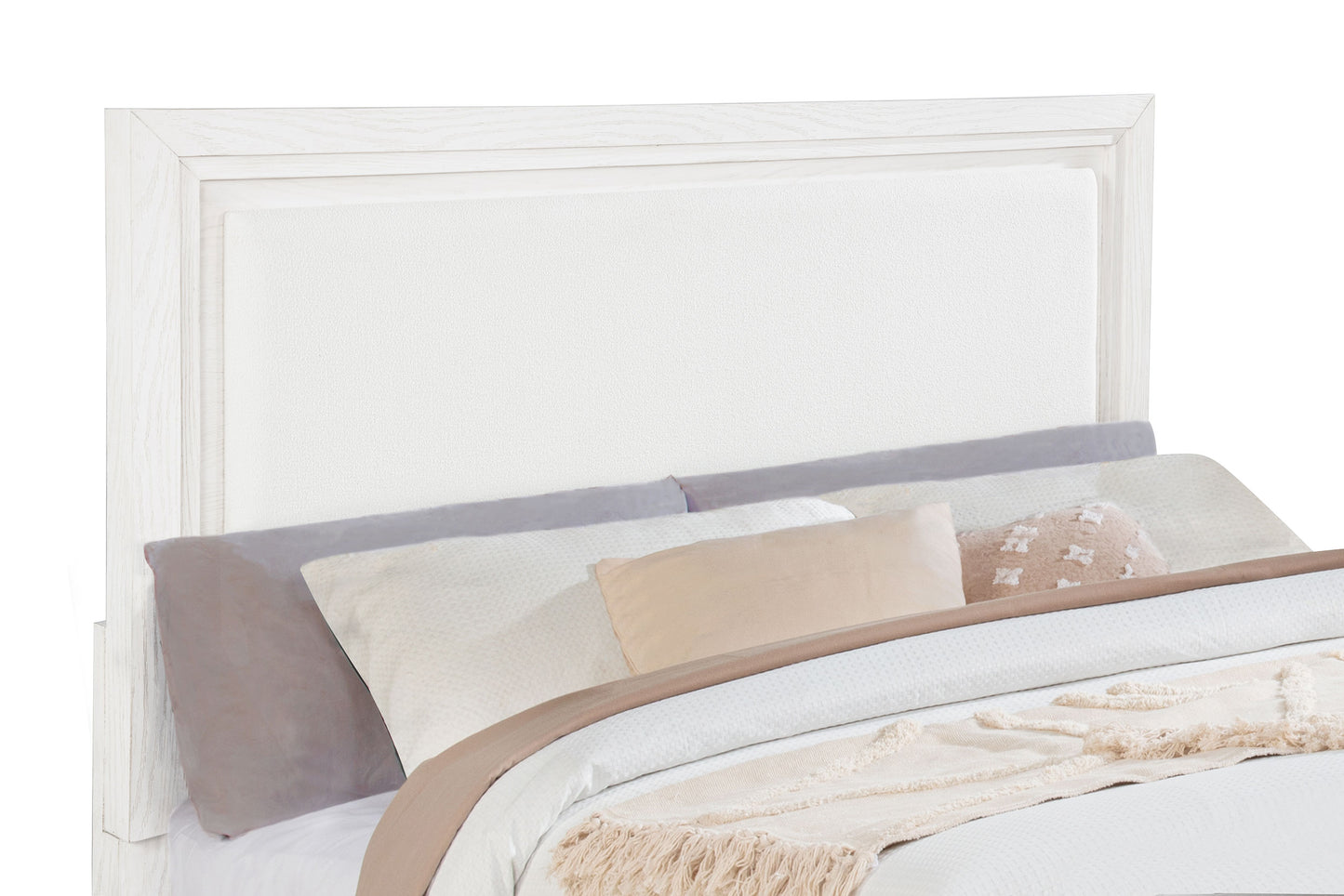 Marielle 5-piece Cal King Bedroom Set Distressed White