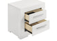 Ives 4-piece Eastern King Bedroom Set White High Gloss