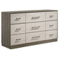 Fenwick 5-piece Queen Bedroom Set Grey Oak