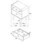 Robyn 5-piece Queen Bedroom Set Light Ash