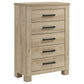 Oakglen 5-piece Queen Bedroom Set Weathered Oak